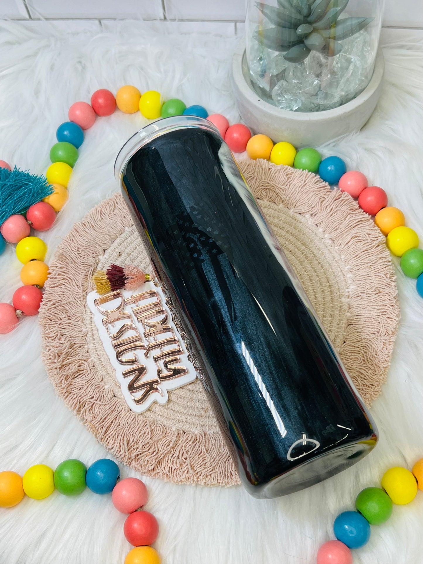 20oz. Skinny Military-Army No Quarter Tumbler