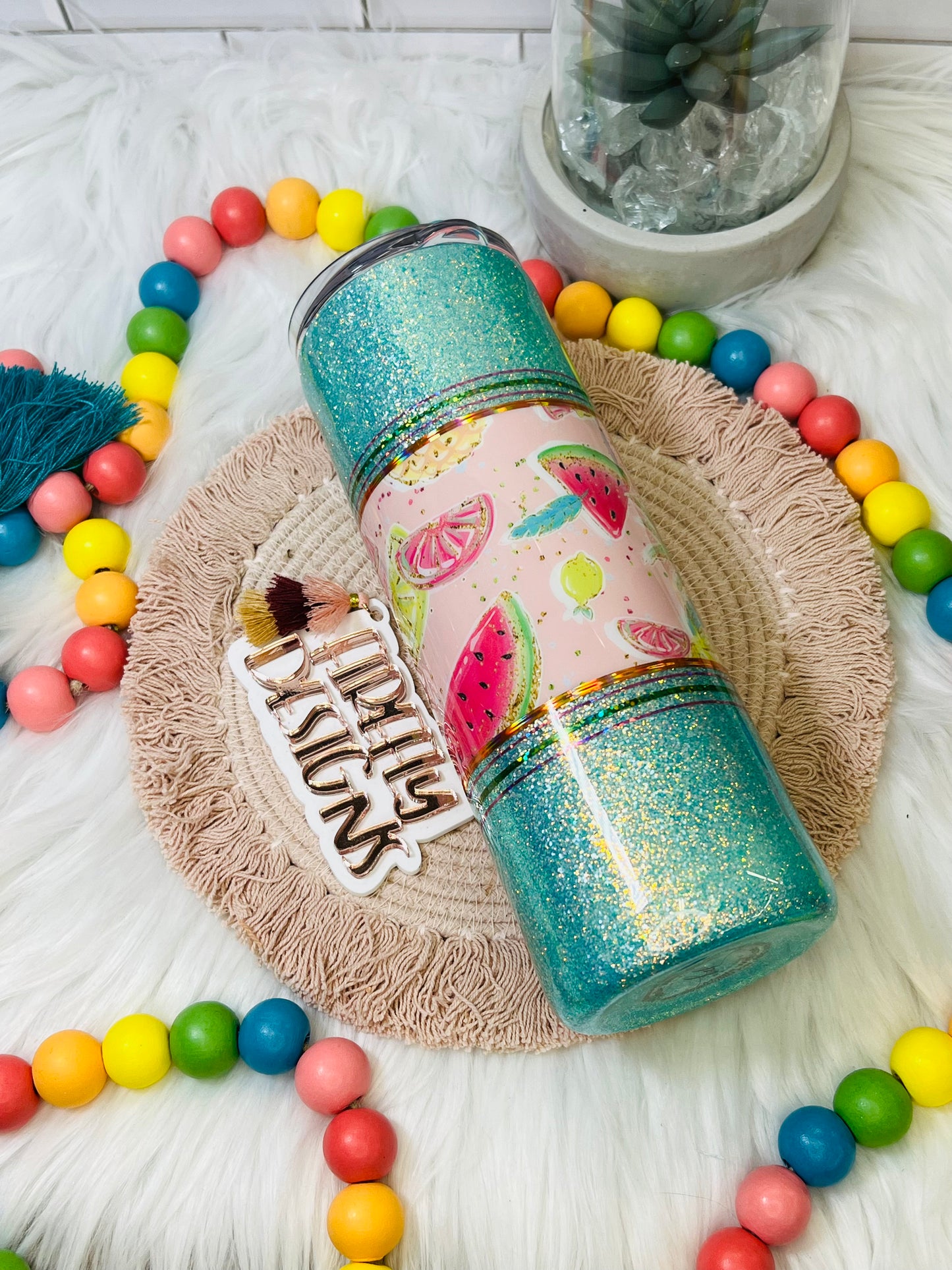 20oz. Skinny Teal Summertime Tumbler