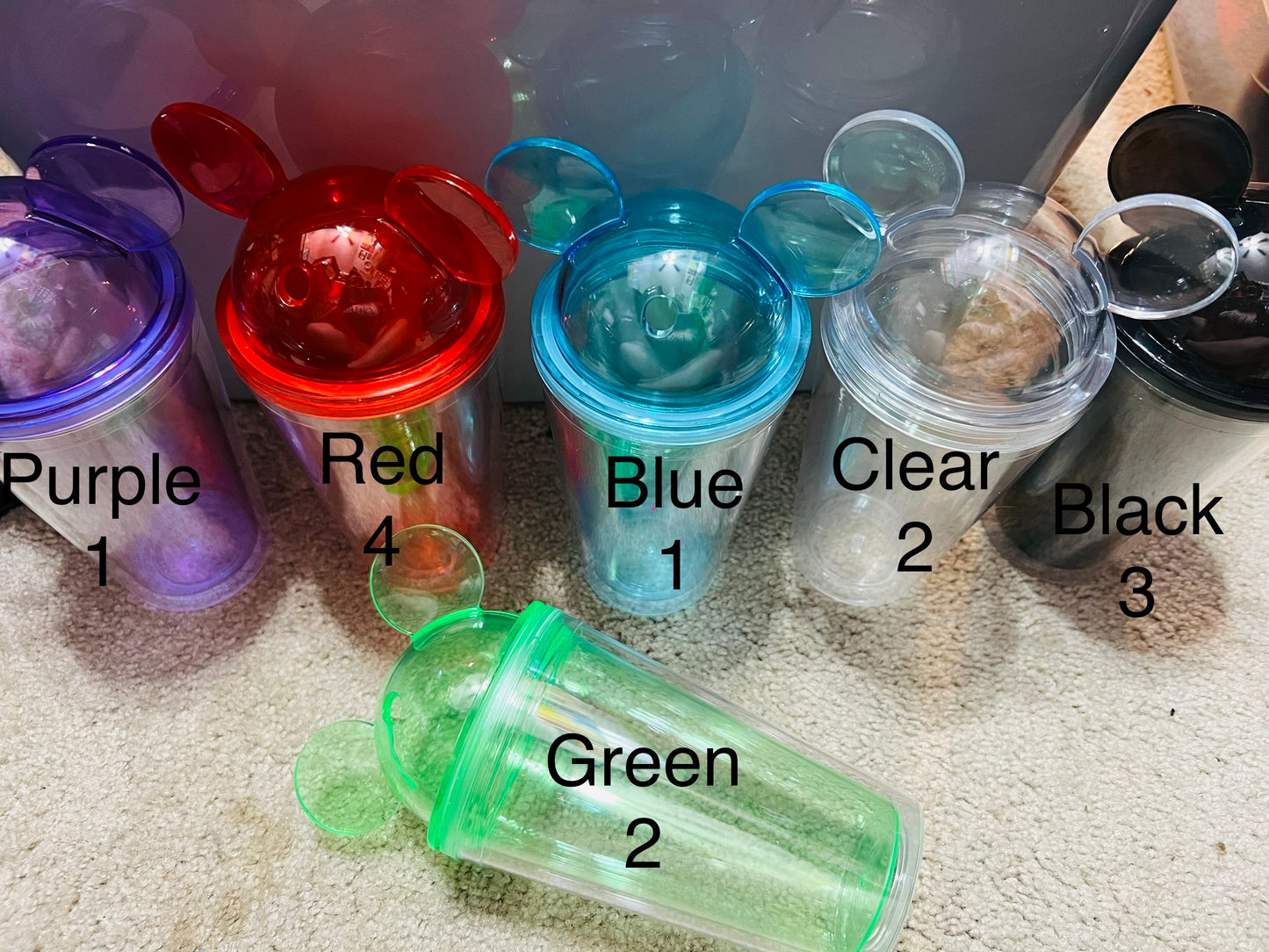 Mouse Head Cups