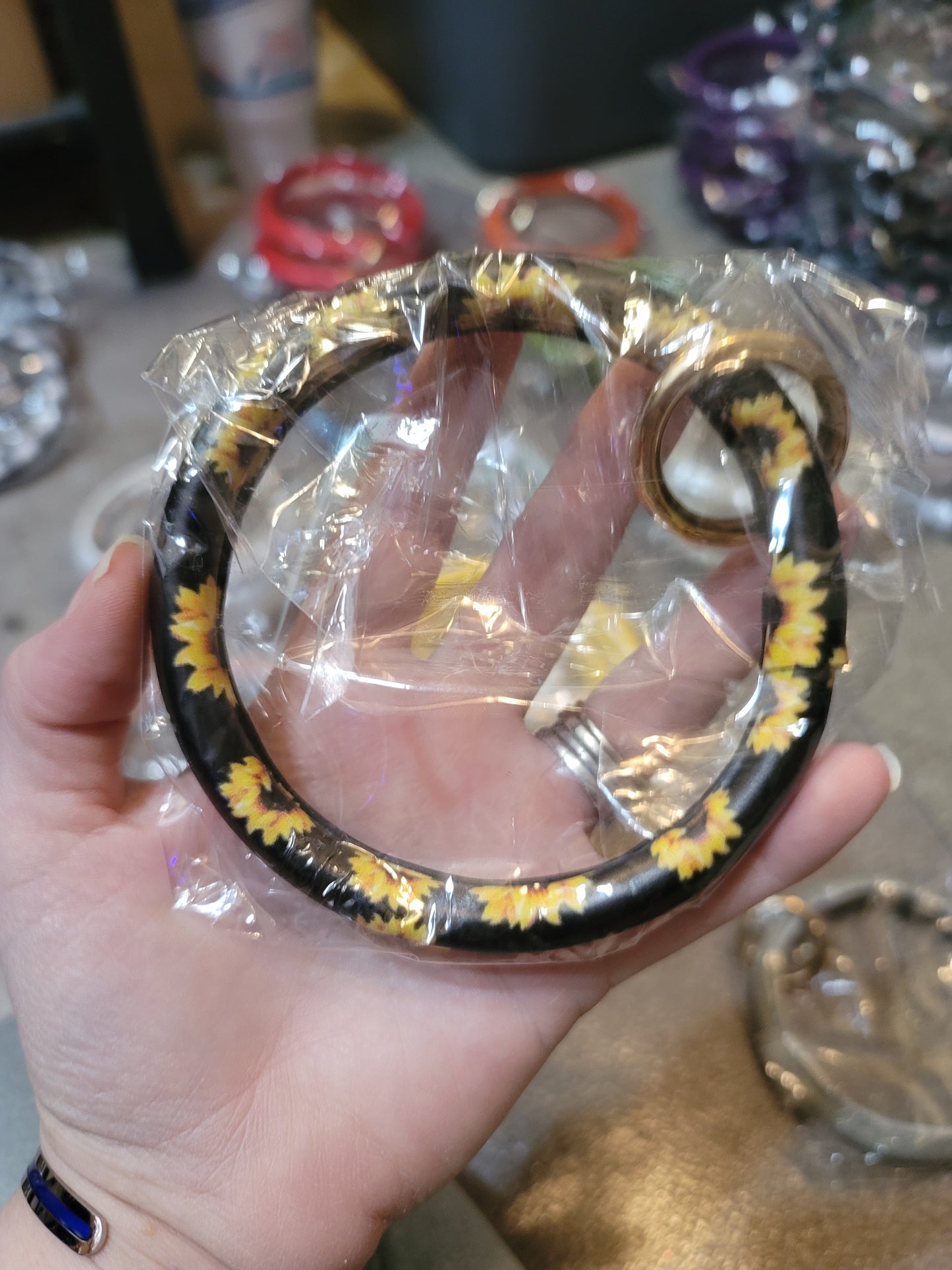 Leather Bangle Keychains WITHOUT Tassels