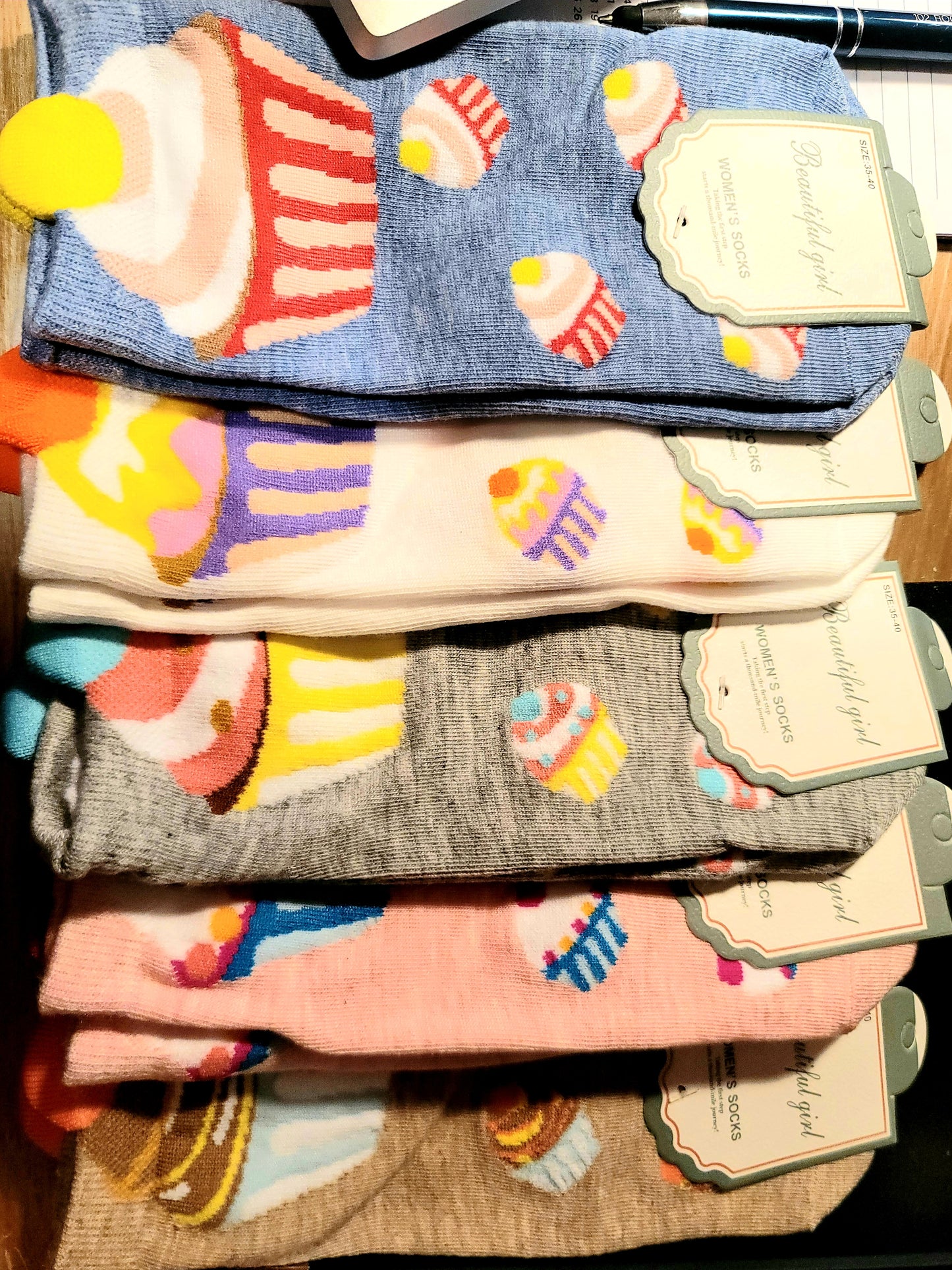 Cupcake Socks