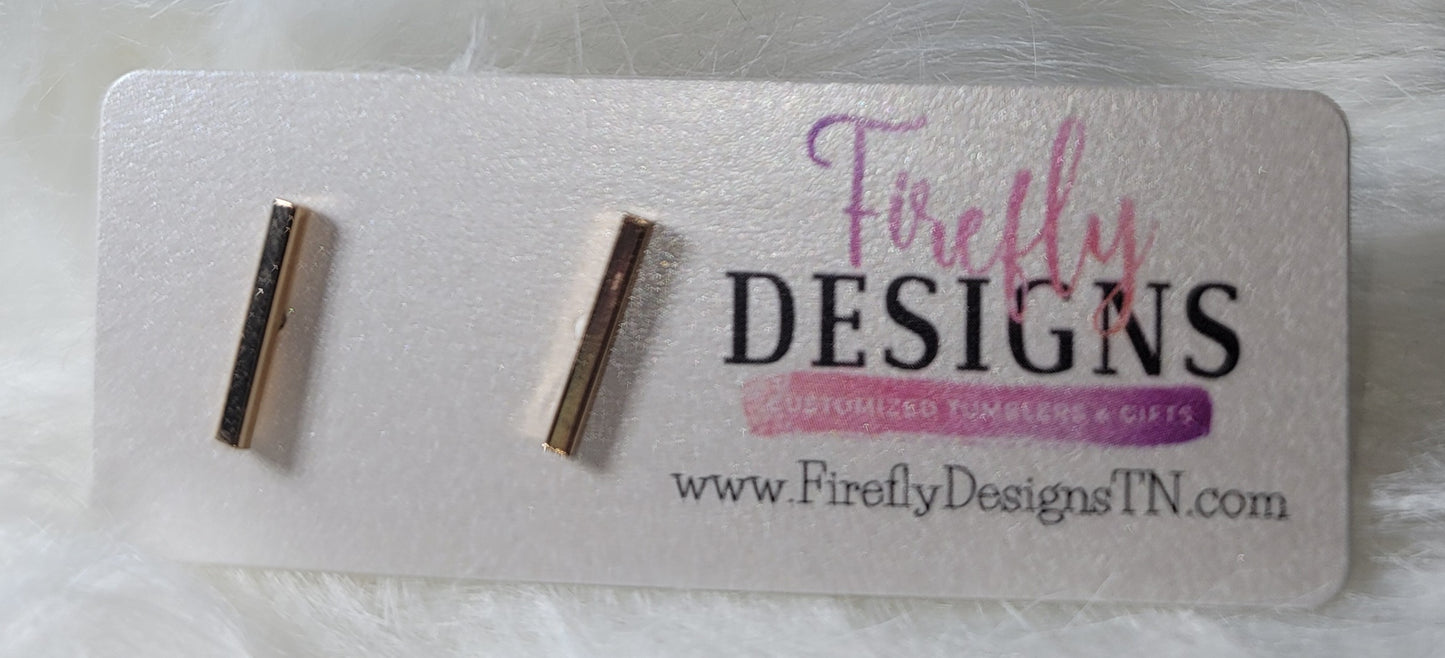 Gold/Silver Bar Earrings