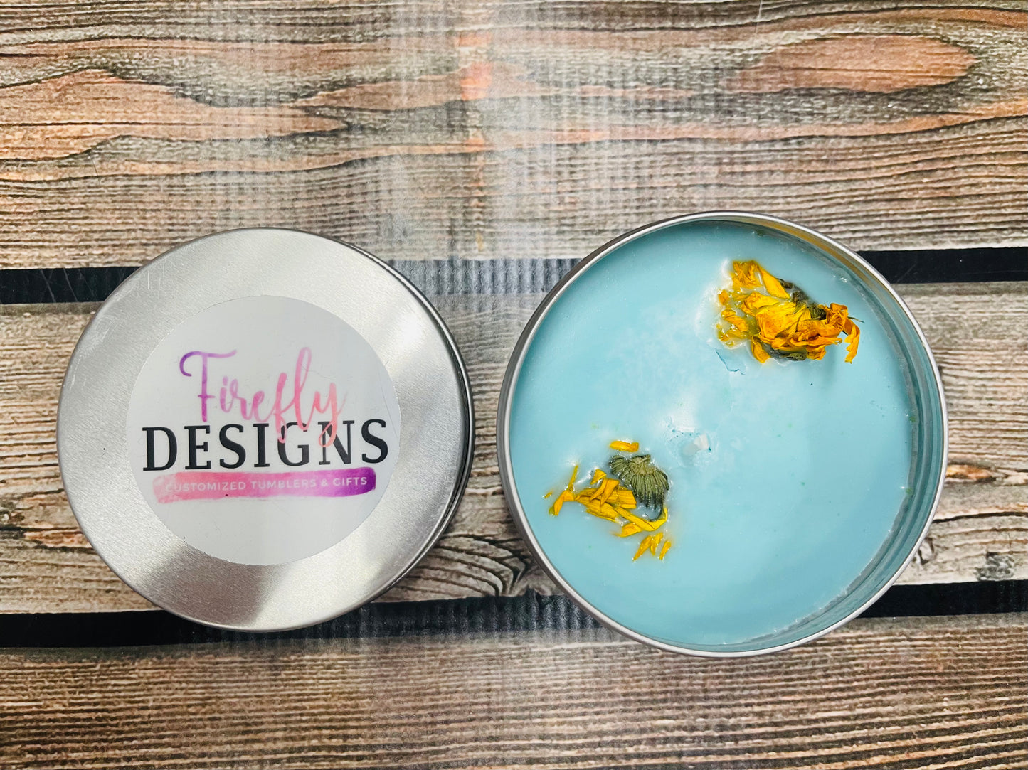 4oz. Soy Wax Candles-Tin Container