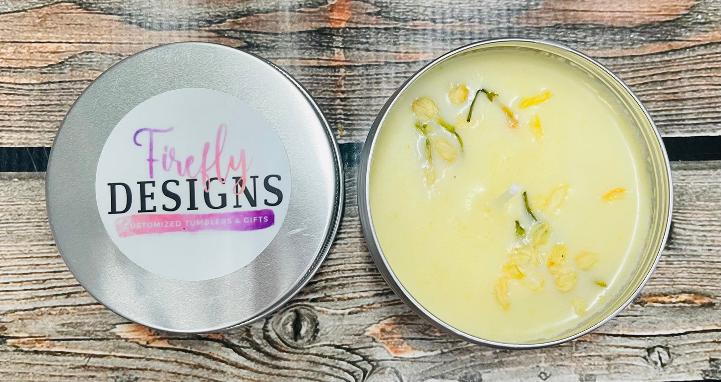 4oz. Soy Wax Candles-Tin Container