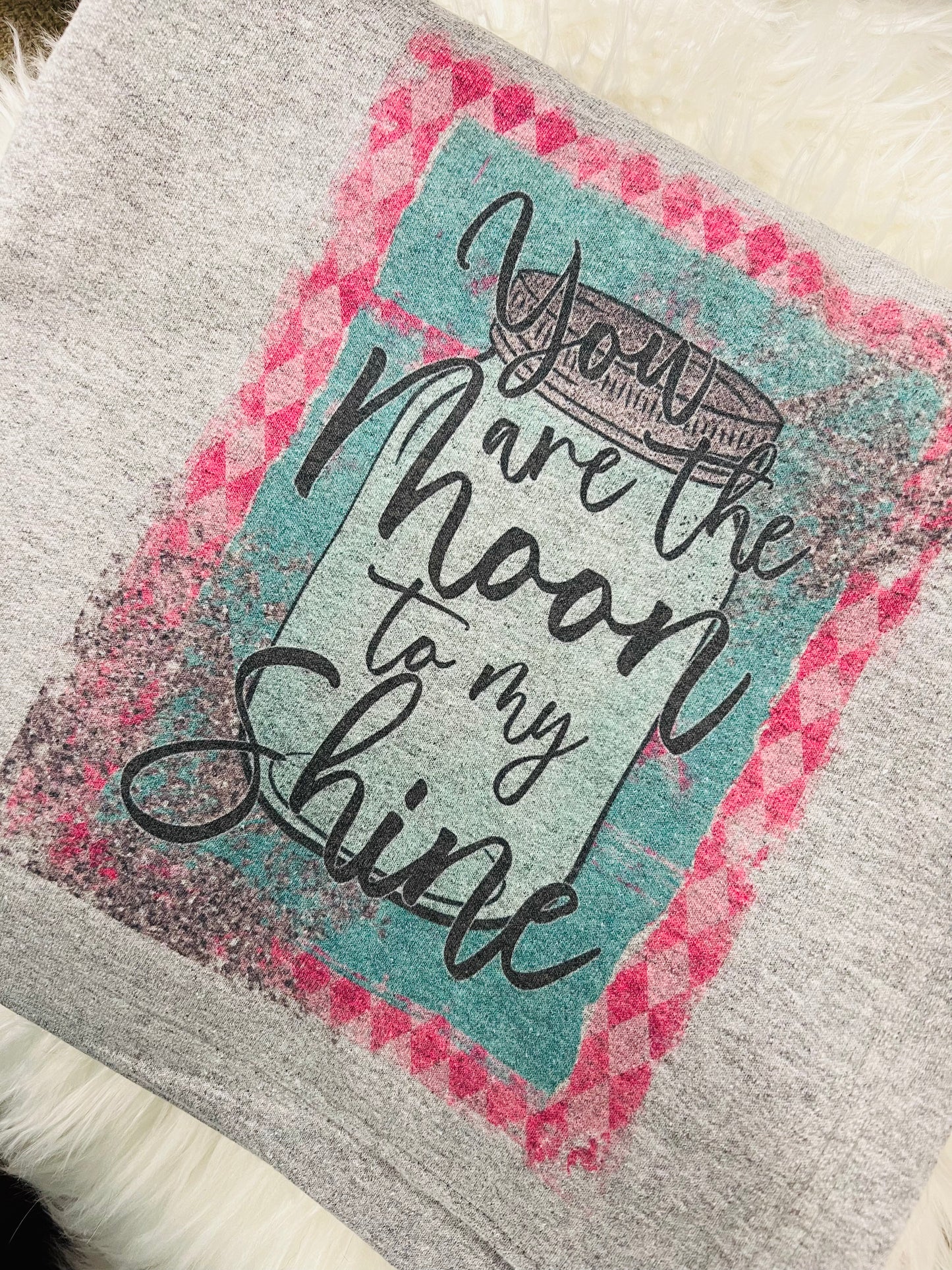 You are the Moon to my Shine Throw Blanket