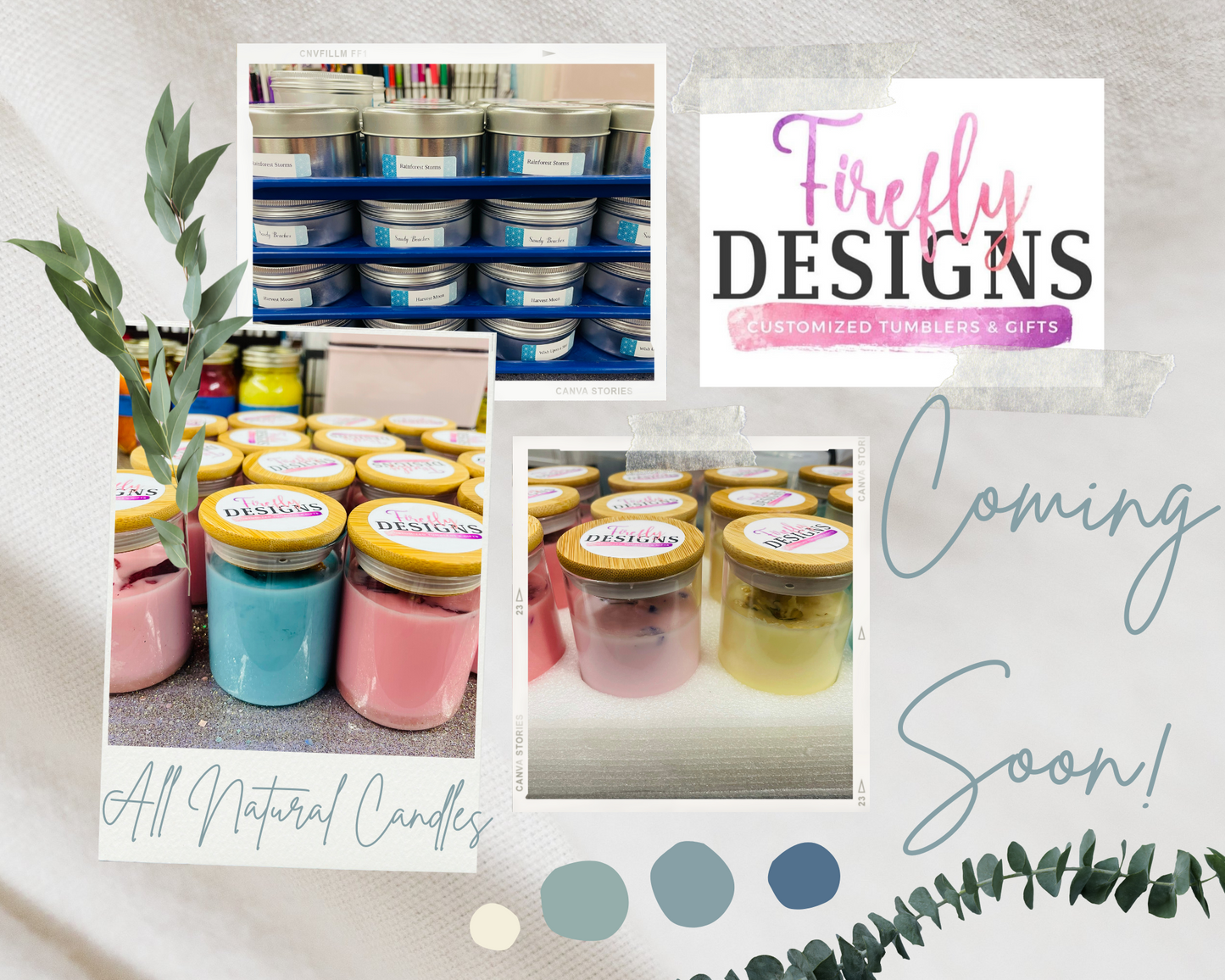 Soy Wax Candles with Dried Flowers
