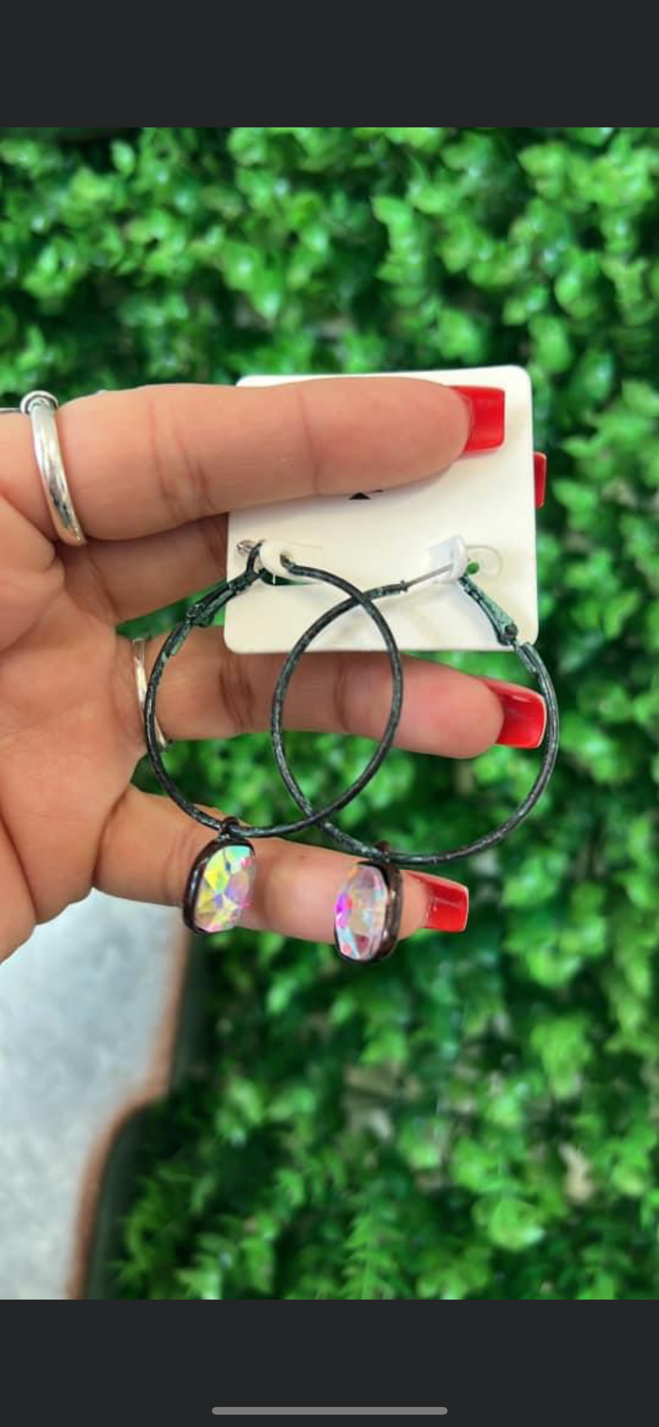 Iridescent Stone Earrings