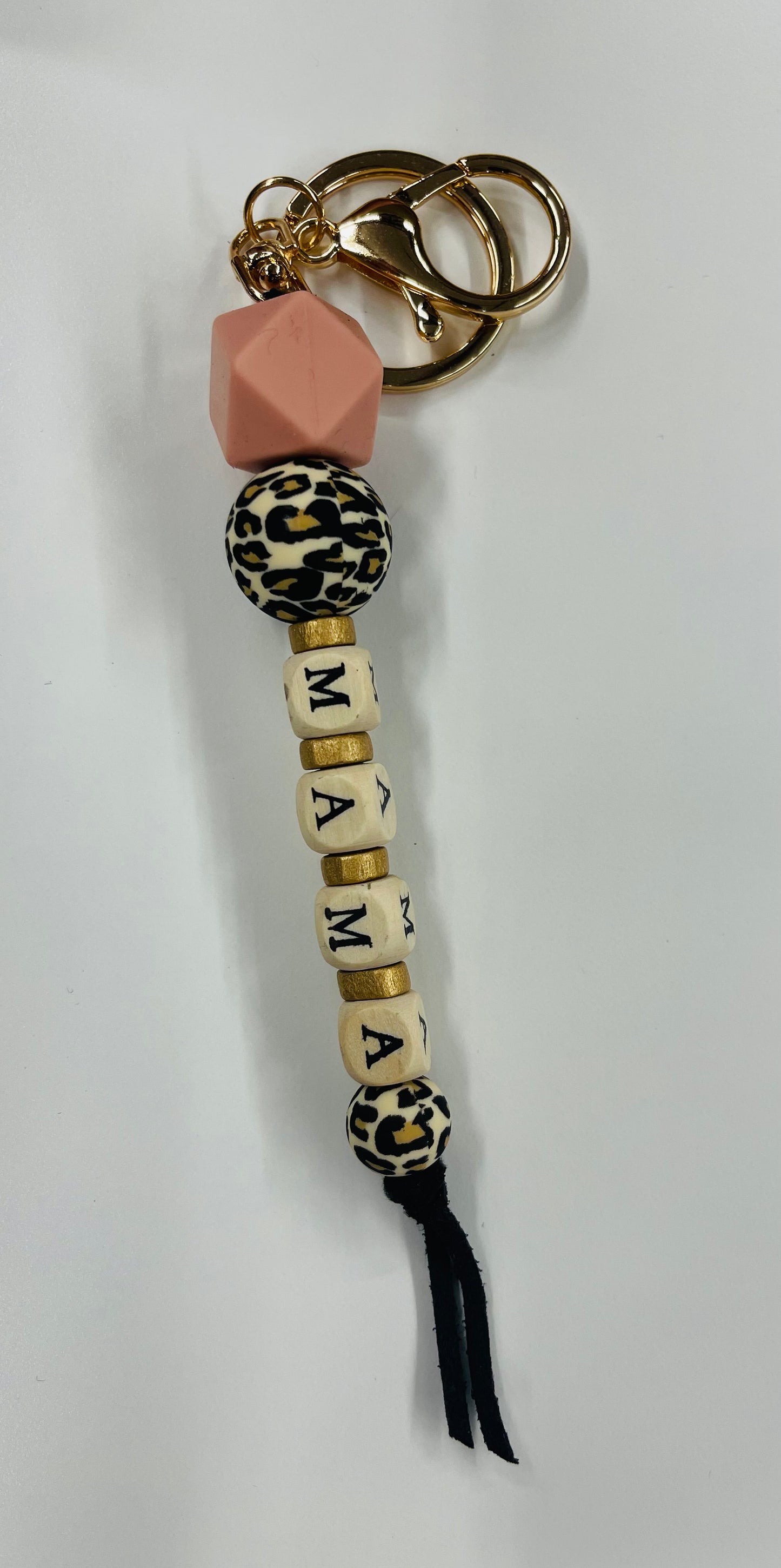 Mama Leather Keychain