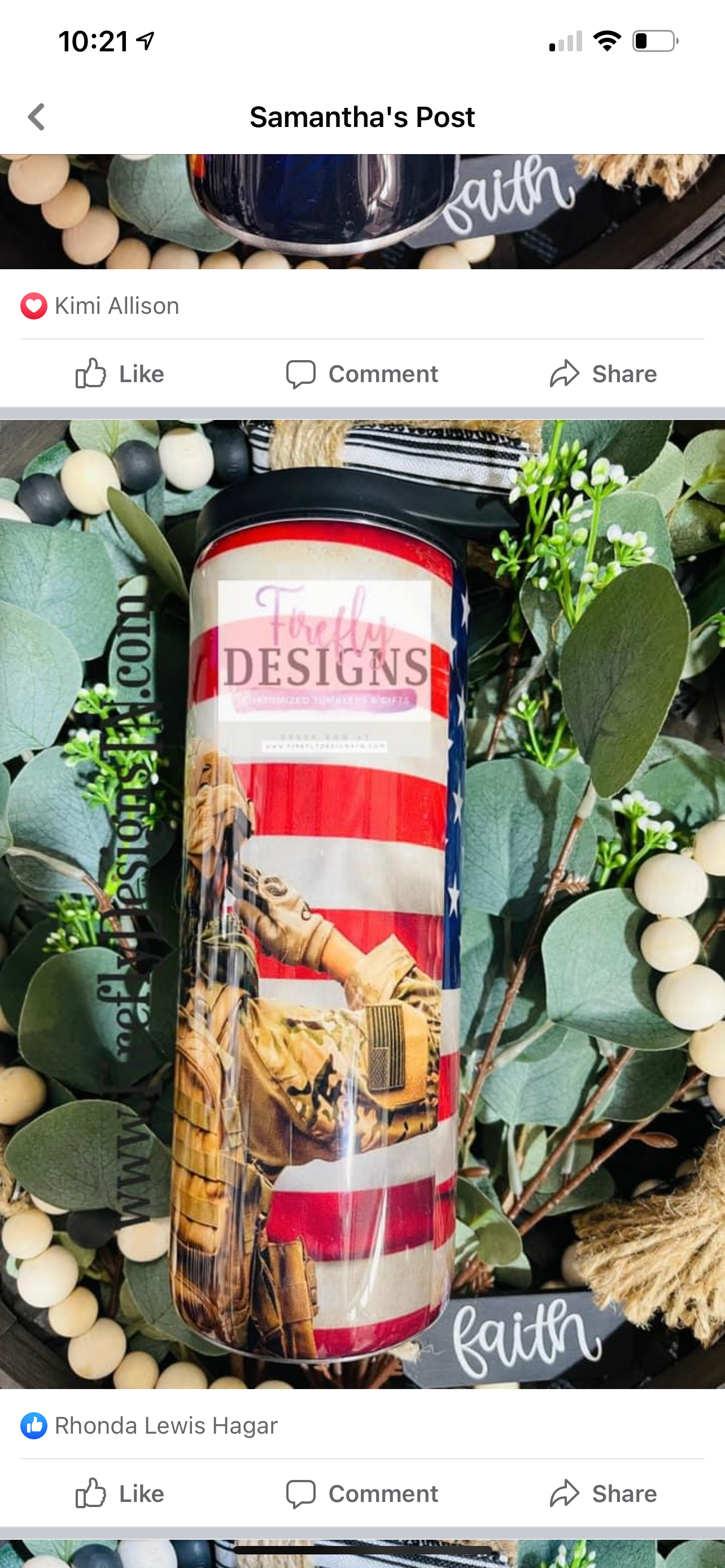Soldier with Flag Duo Tumbler