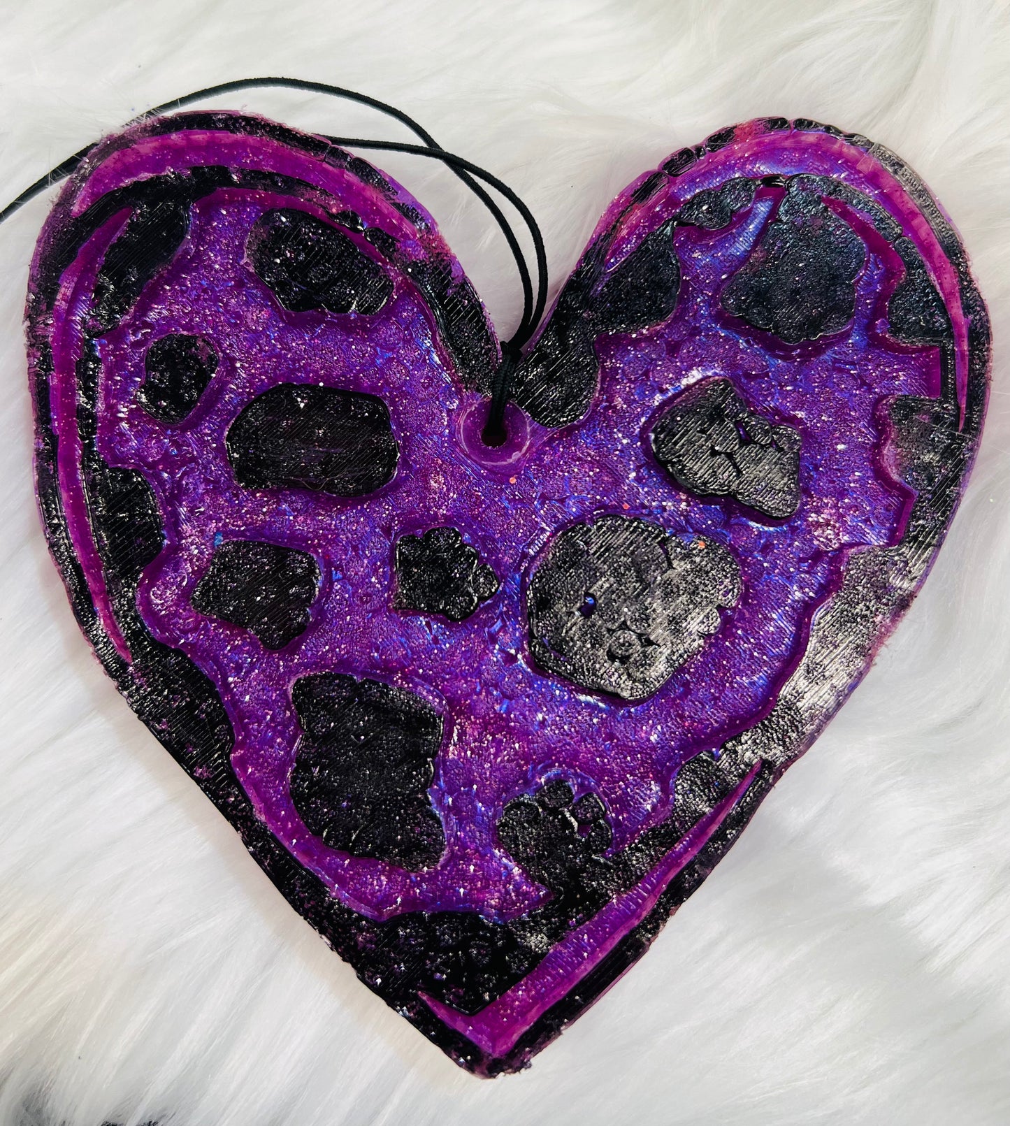 Purple Heart w/ Cow Spots-Luna (Scentsy Scent)