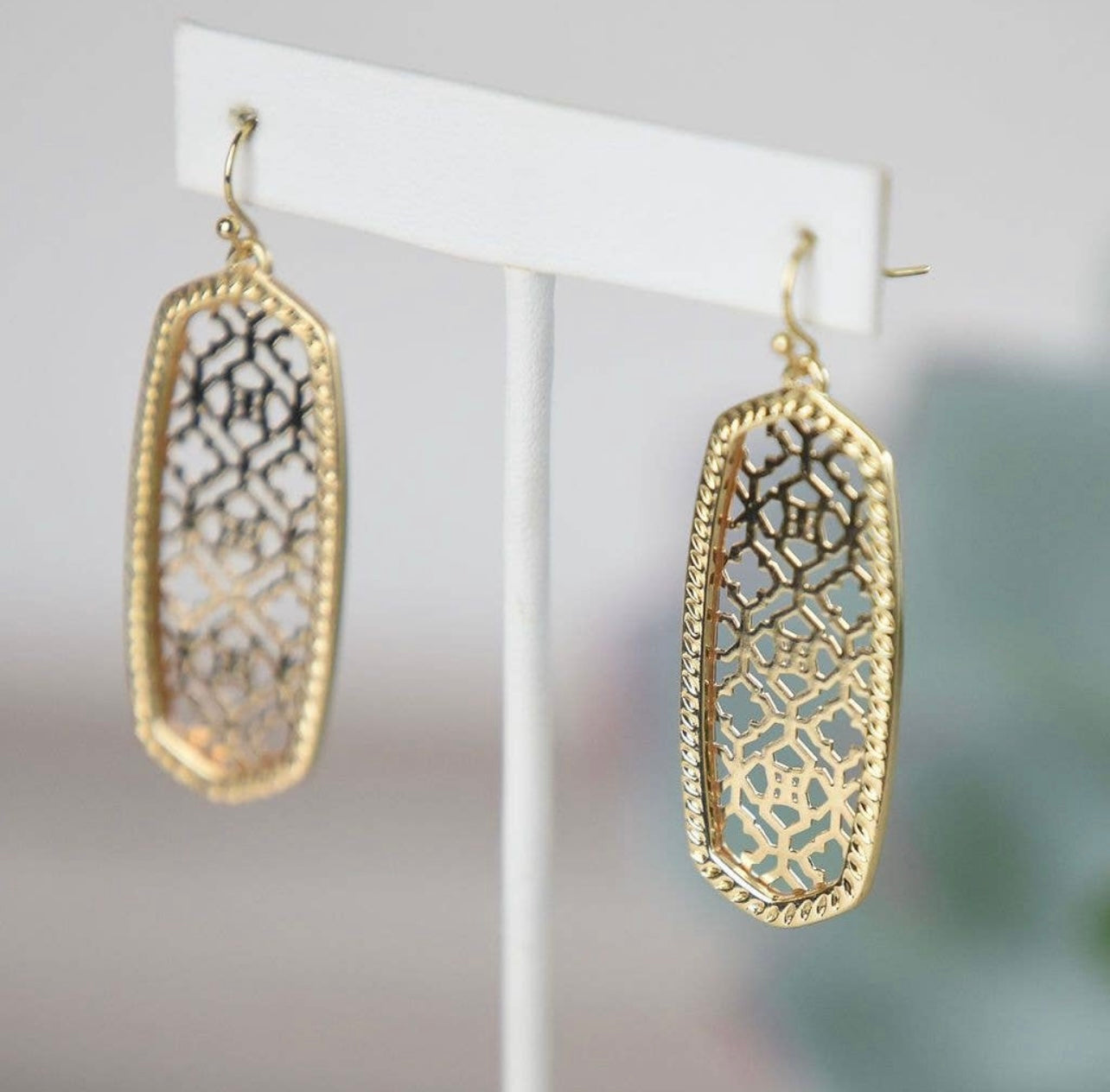 Tatiana Laser Cut Dangle Earrings
