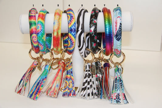 Bangle Keychain with Tassel