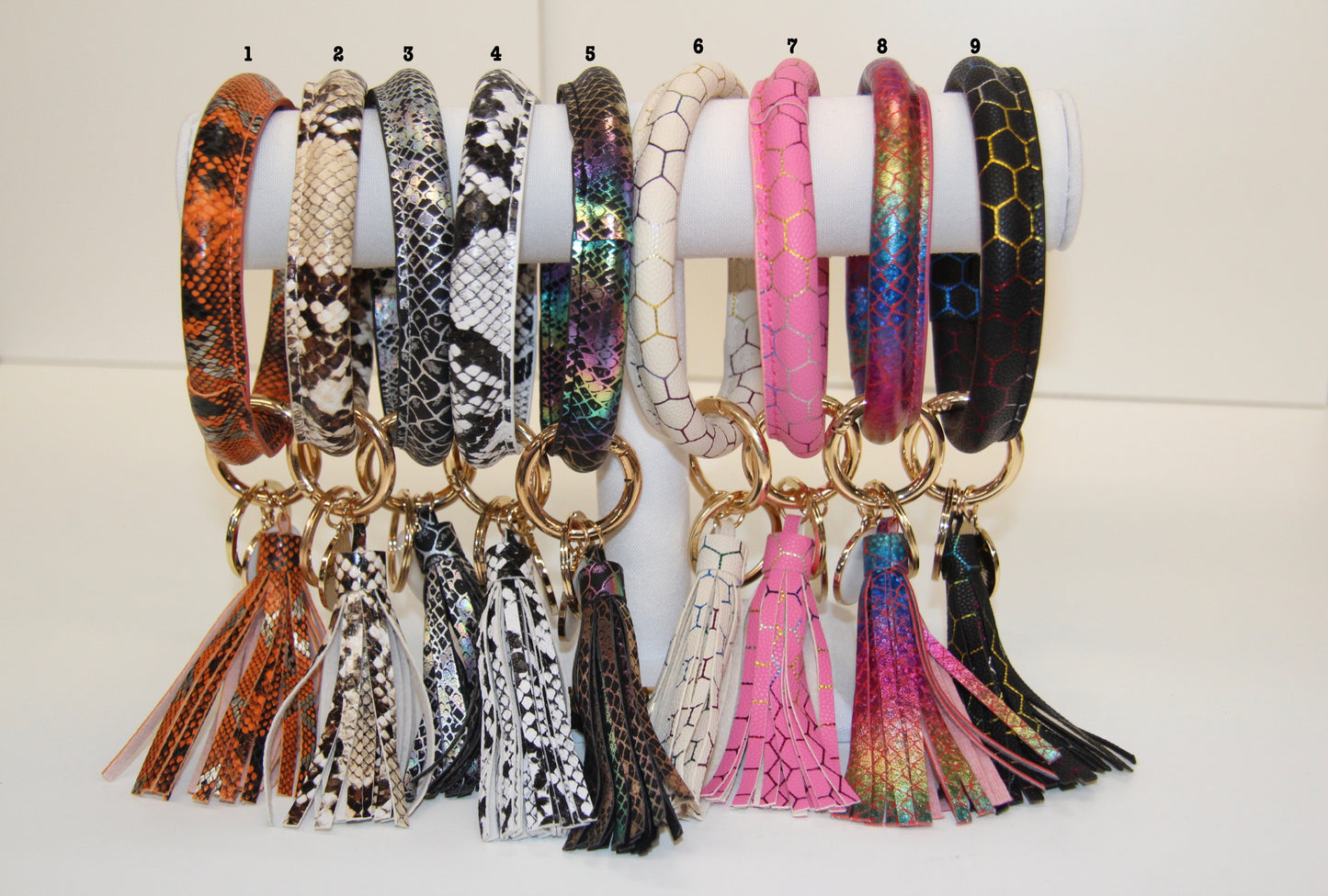 Bangle Keychains WITH Tassels