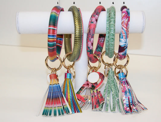 Bangle Keychain with Tassel