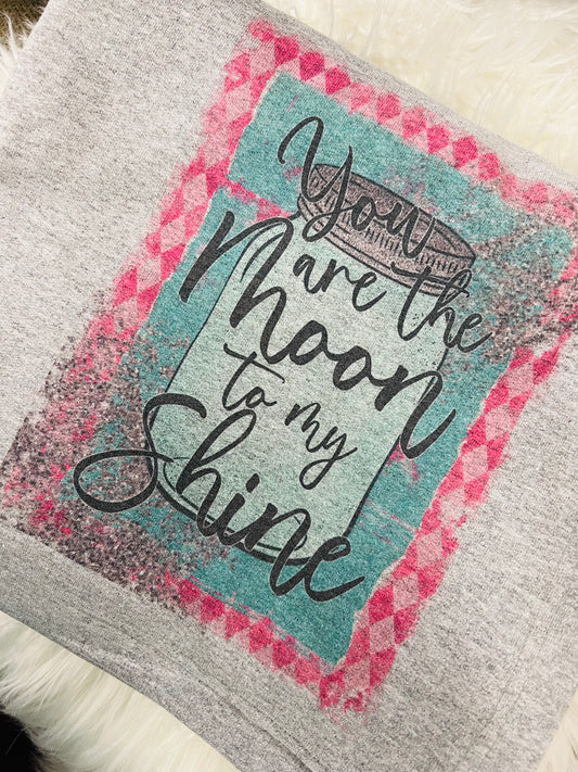 You are the Moon to my Shine Throw Blanket