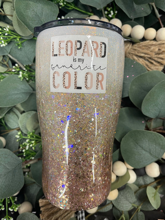 20oz. Leopard is My Favorite Color tumbler