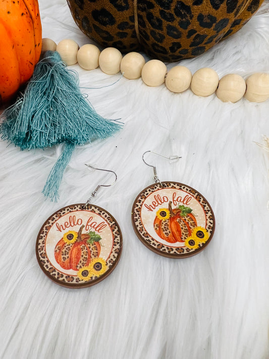 Hello Fall Dangle Earrings