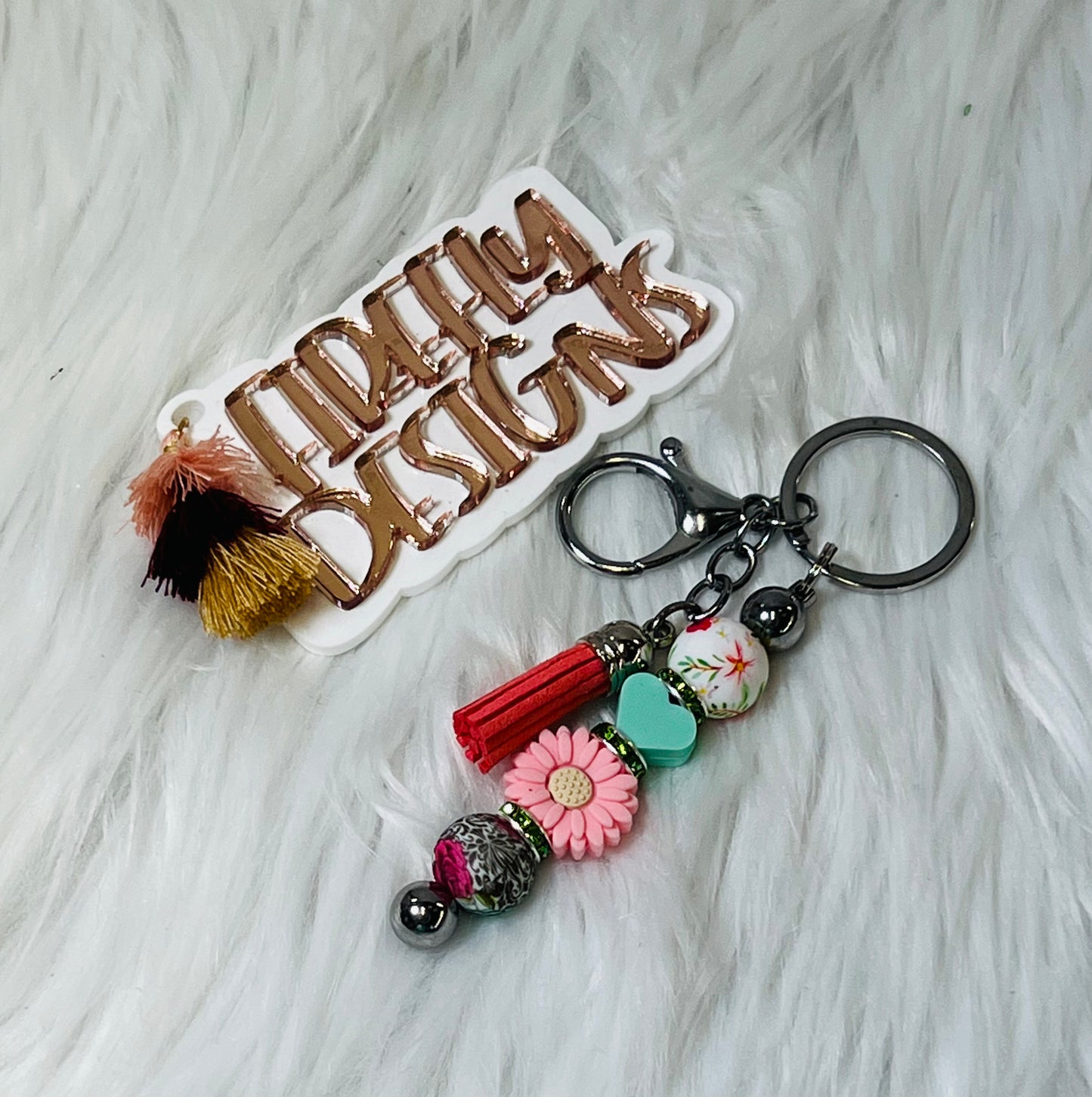 Focal Bead Keychains