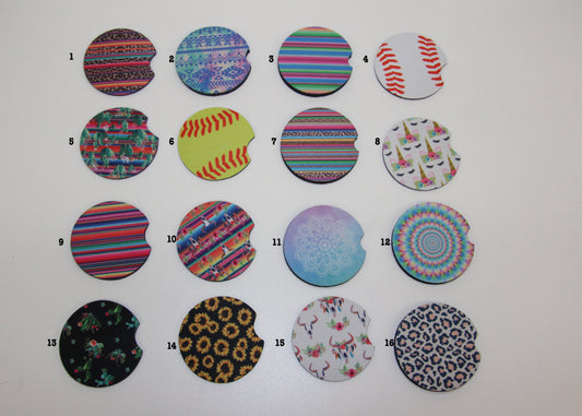 Decorative Neoprene Car coasters