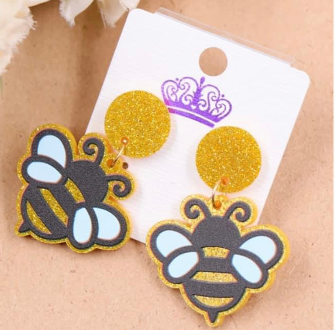 Bubble Bee Earrings