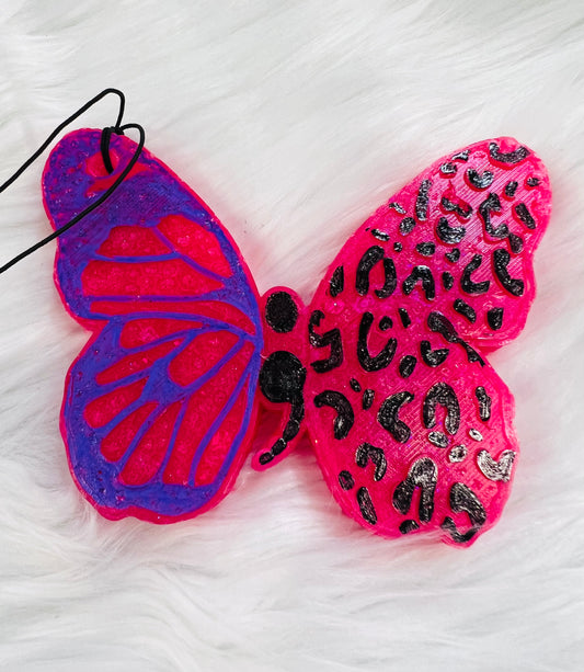 Semicolon Butterfly w/ Leopard Spots-Dark Kiss