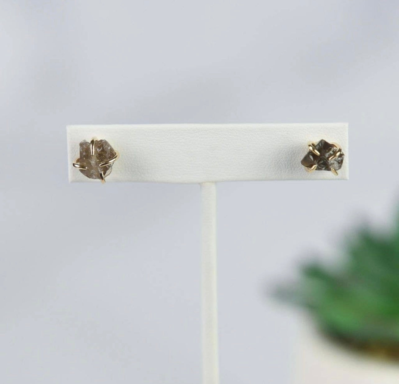 Tori Semi Precious Natural Stone Claw Stud Earrings
